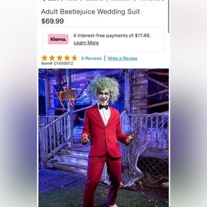 Beetlejuice groom outfit used